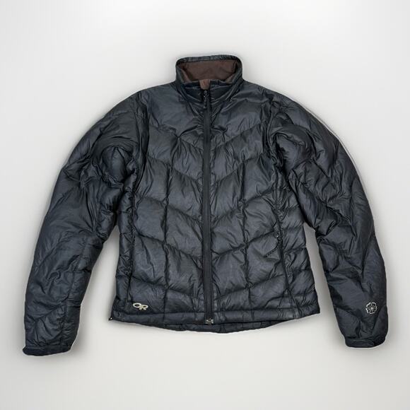 Outdoor Research 800 Count Goose Down Jacket Puffer Coat Black Women's Size XS - Picture 1 of 9